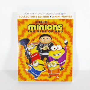 MINIONS THE RISE OF GRU BLU-RAY + DVD + DIGITAL CODE COLLECTOR'S EDITION 2 MINI